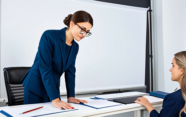 메이크업 전문가의 자기계발 방법 - **

"An expert cosmetologist confidently showcasing her unique eyebrow design skills on social media...
