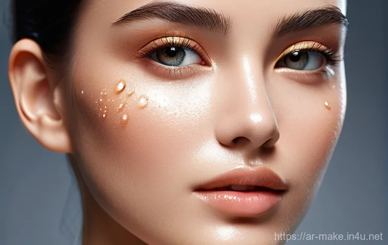 메이크업 트렌드 분석 - Here are three detailed image prompts in English, designed for image generation, focusing on the 202...