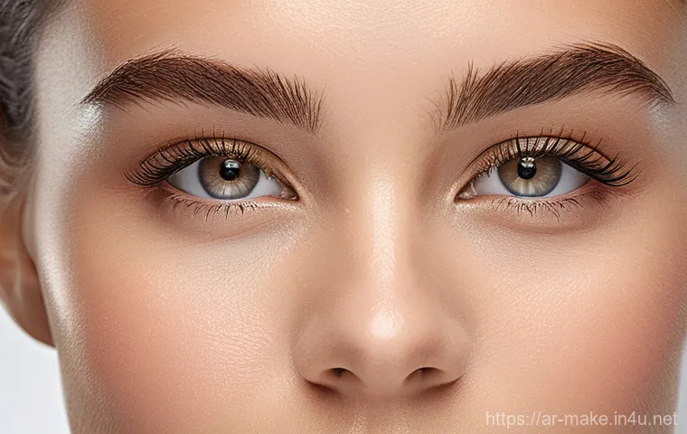 메이크업 트렌드 분석 - Image Prompt 1: Radiant Dewy Skin and Soft Sculpting**